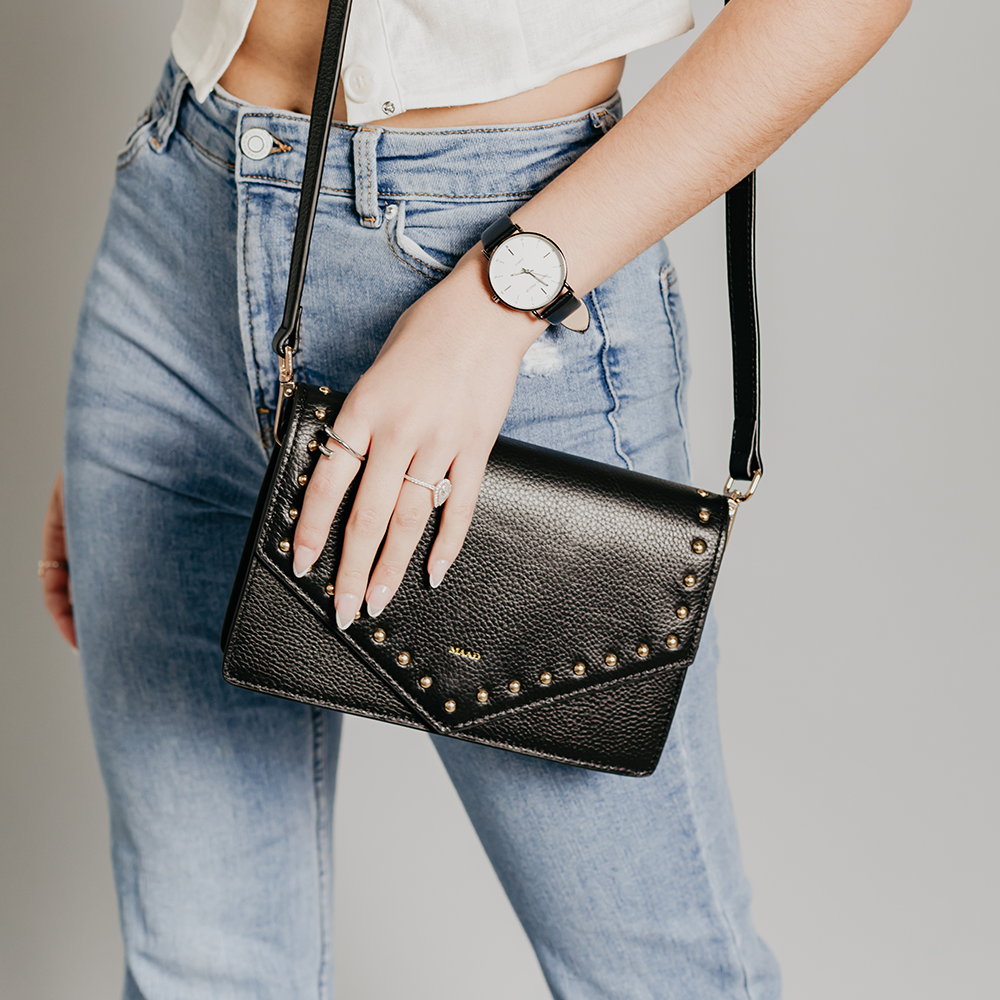 Match - Black Studs Crossbody
