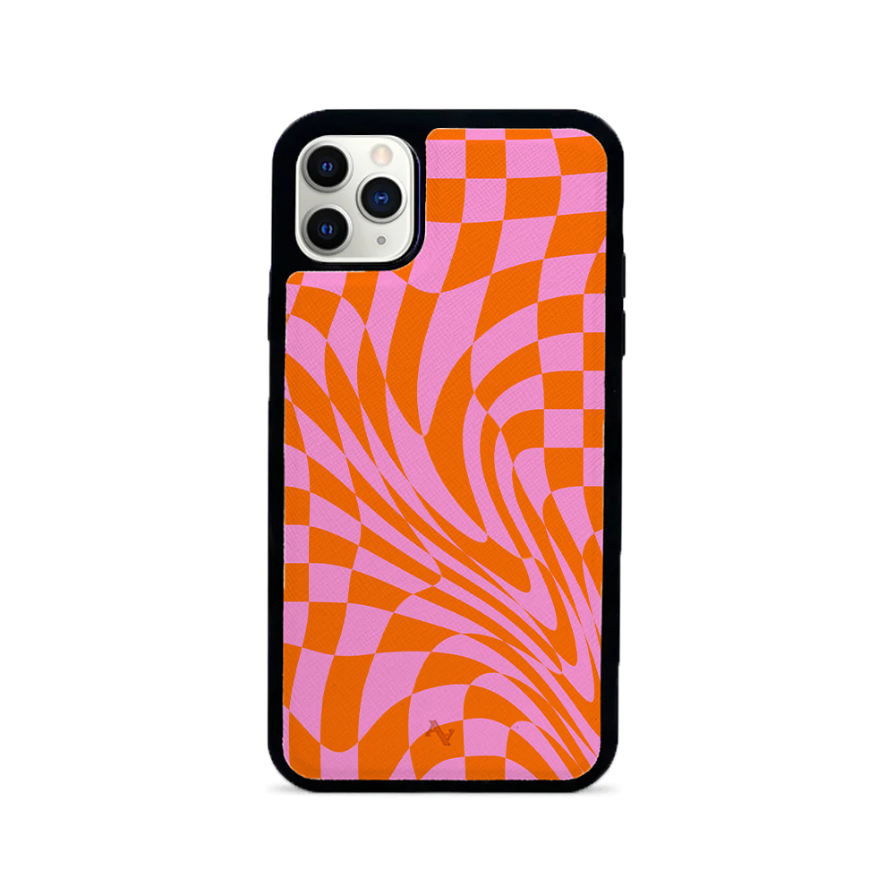 GOLF le MAAD - Orange and Pink IPhone 11 Pro Max Leather Case