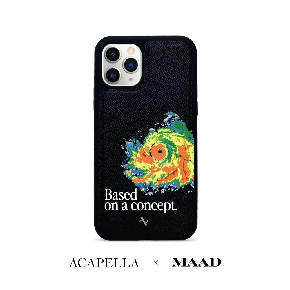 Acapella x MAAD Hurricane - Black IPhone 11 Pro Leather Case