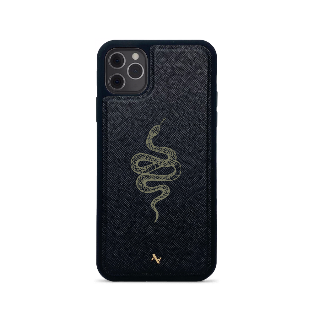 Scales - Black IPhone 11 Pro Max Leather Case