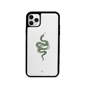 Scales - White IPhone 11 Pro Max Leather Case