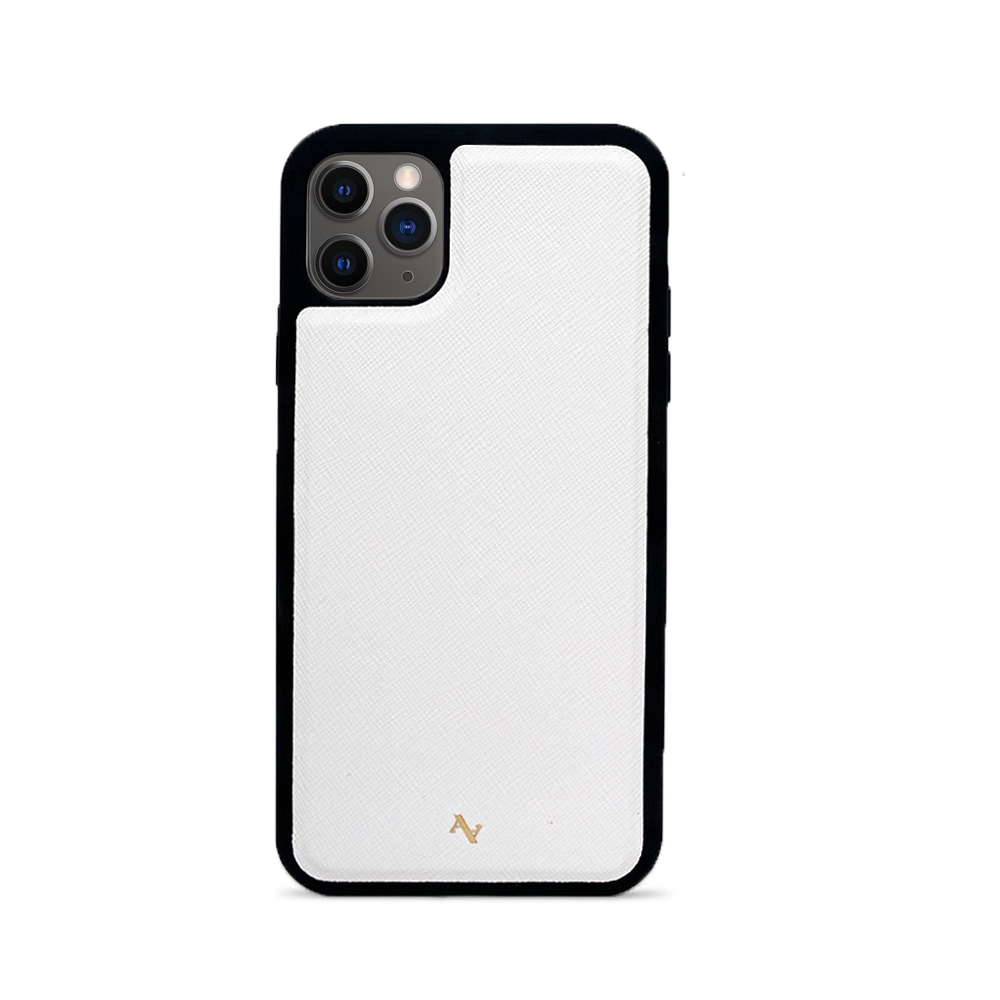 MAAD Classic - White IPhone 11 Pro Max Leather Case
