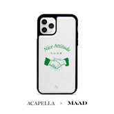 Acapella x MAAD Nice Club -  White IPhone 11 Pro Leather Case