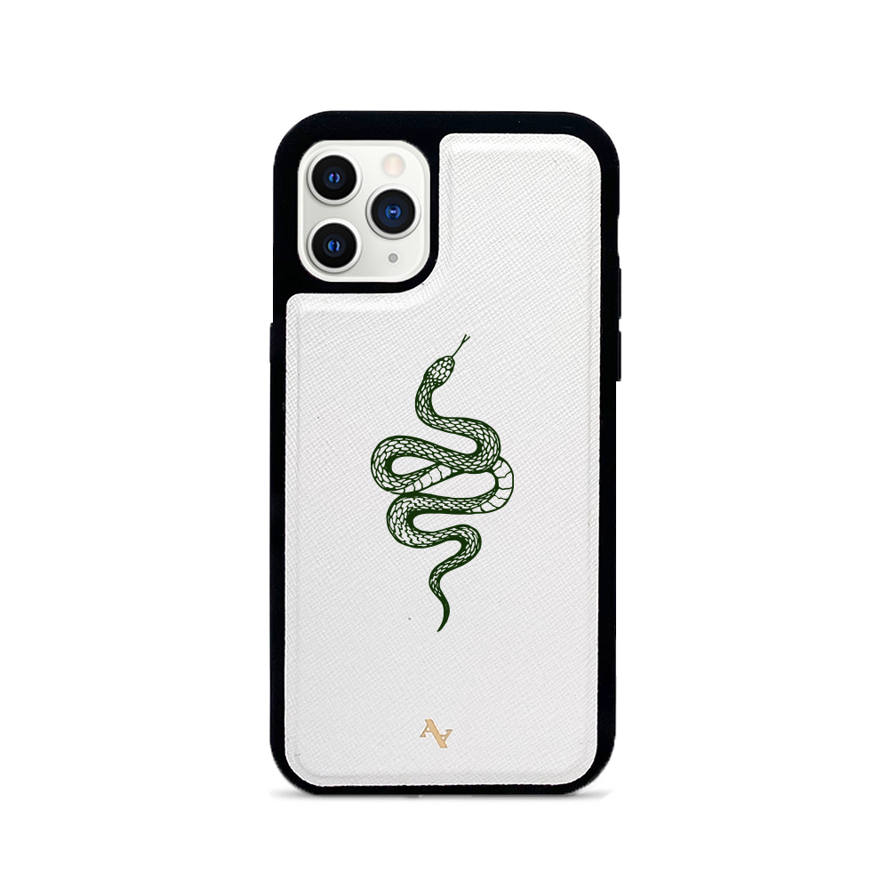Scales - White IPhone 11 Pro Leather Case