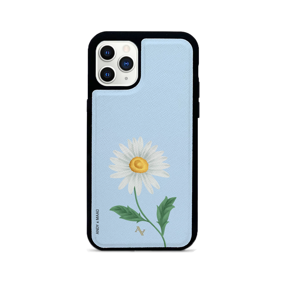 ANDY X MAAD - Blue Daisy IPhone 11 Pro Leather Case