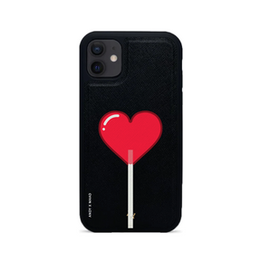 ANDY X MAAD - Valentine's Black IPhone 12 Mini Leather Case