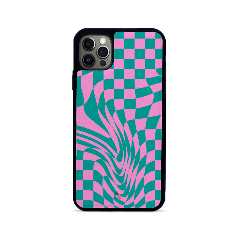 GOLF le MAAD - Pink and Green IPhone 12 Pro Max Leather Case