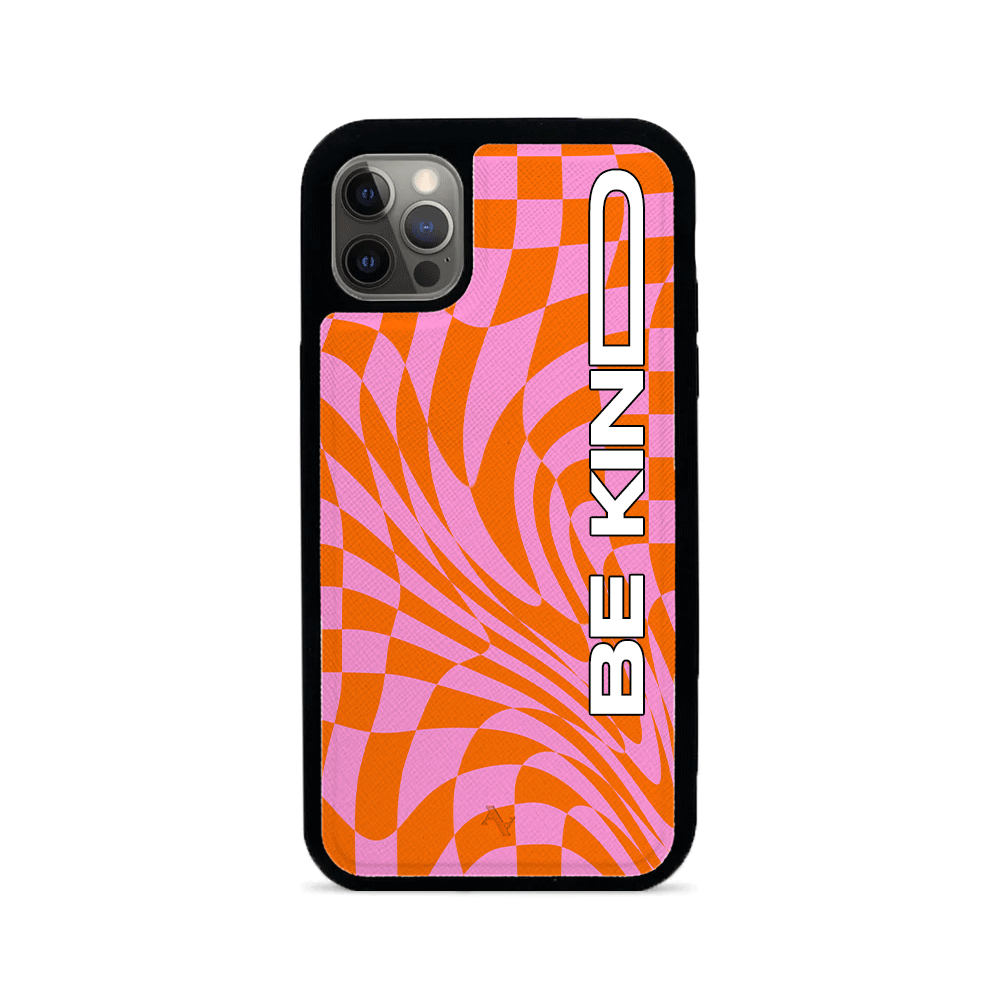 GOLF le MAAD - Orange and Pink IPhone 12 Pro Leather Case