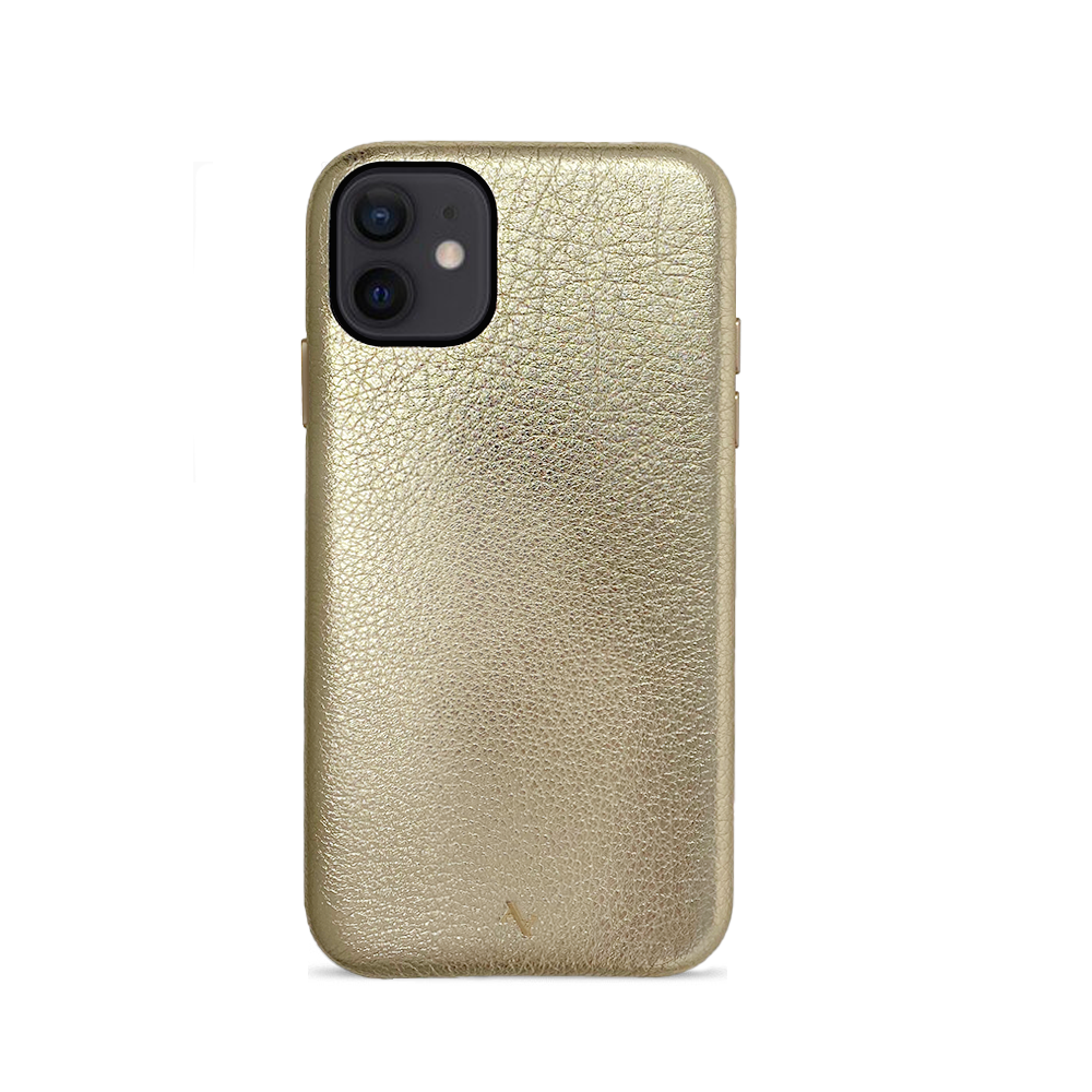 Pebble - Gold Metallic IPhone 12 Case