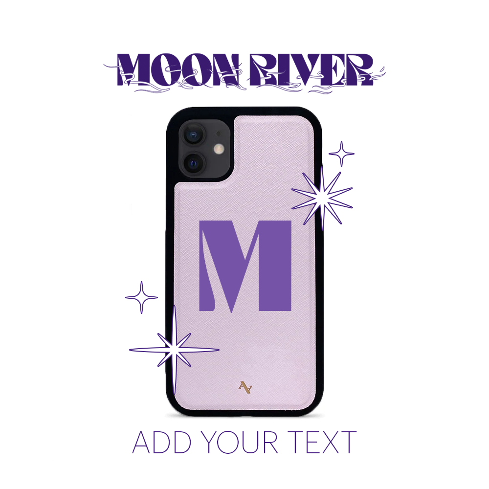 Moon River - Blush IPhone 12 Leather Case