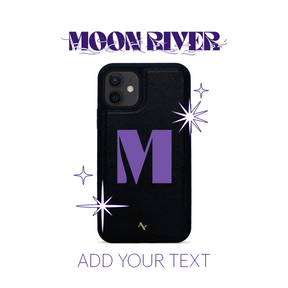 Moon River - Black IPhone 12 Mini Leather Case