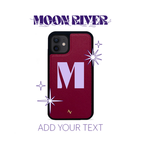 Moon River - Red IPhone 12 Mini Leather Case