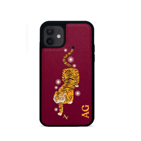 MAAD Tiger - Red IPhone 12 Mini Leather Case