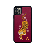 MAAD Tiger - Red IPhone 12 Pro Max Leather Case