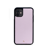 Light Pink Leather IPhone 12 Mini Case - MAAD Collective - Saffiano IPhone Personalized Case
