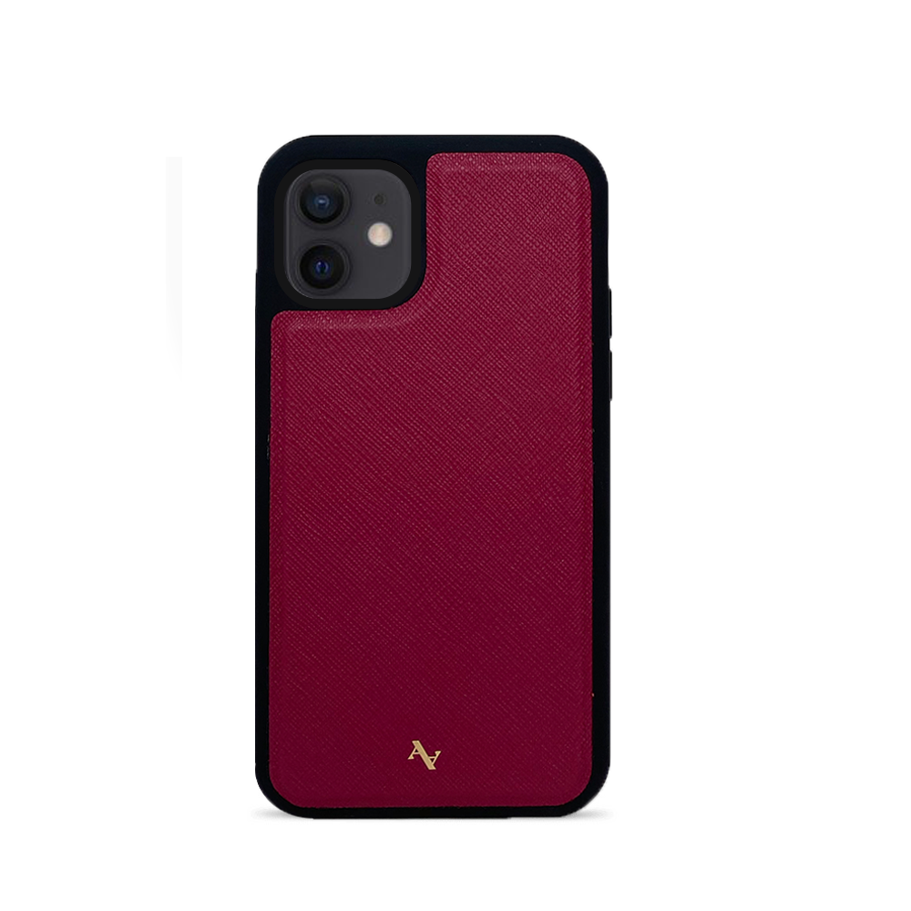 Moon River - Red IPhone 12 Mini Leather Case