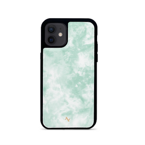 Tie Dye Green Fever - IPhone 12 Mini Leather Case