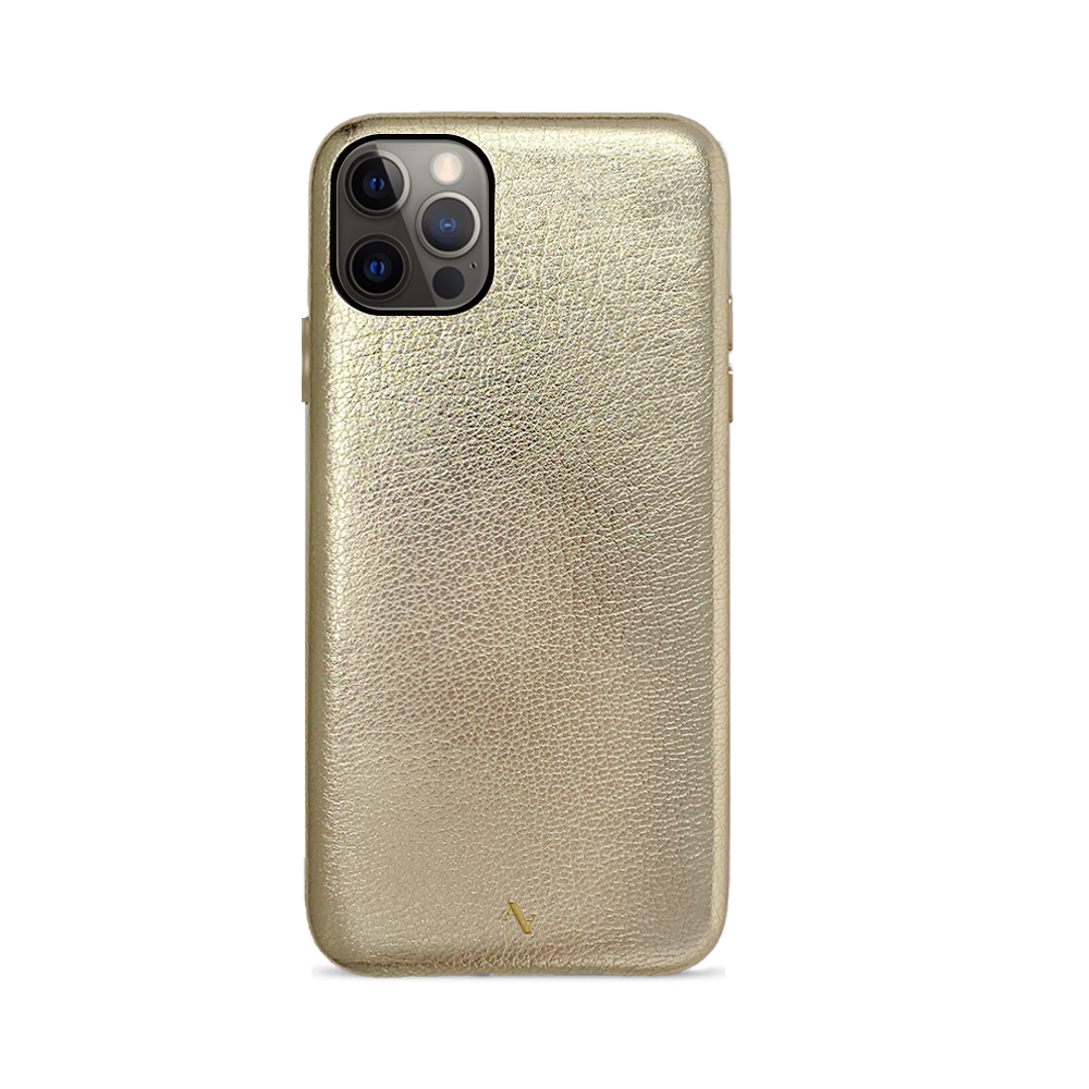 Pebble - Gold Metallic IPhone 12 Pro Max Case