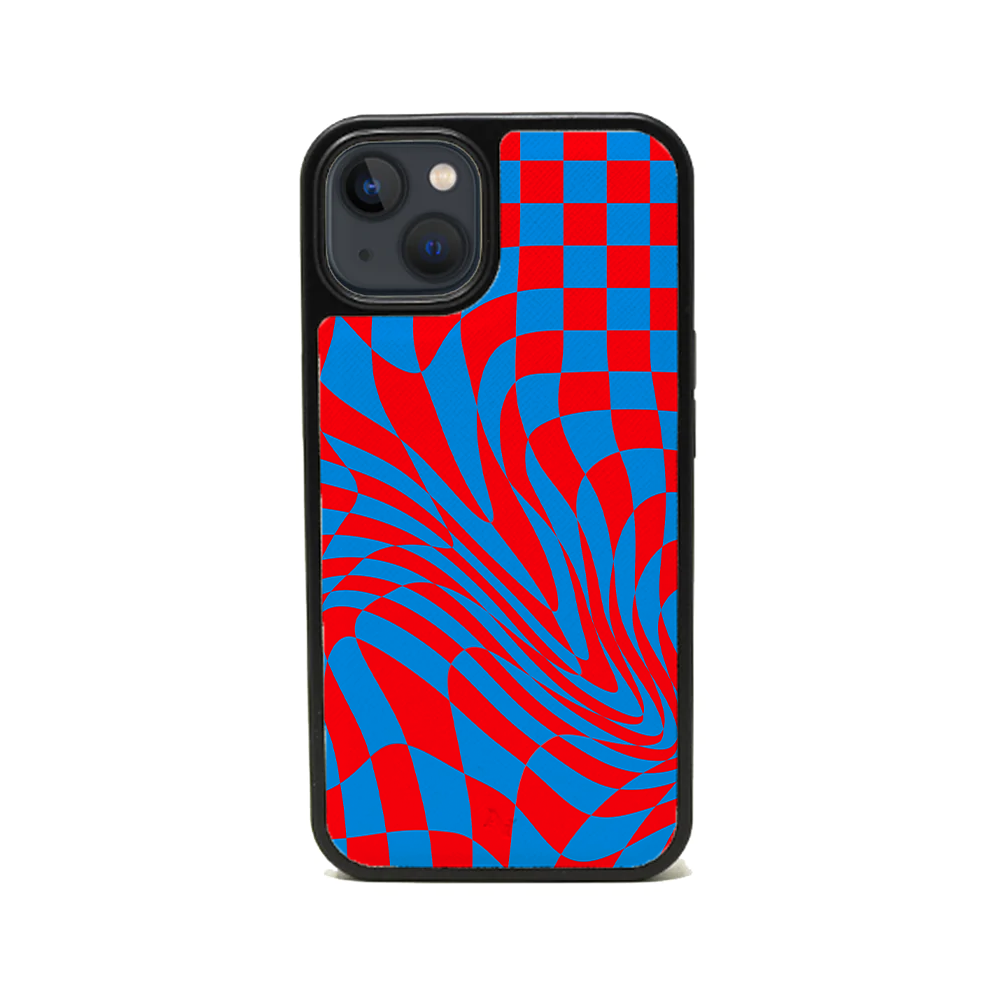 GOLF le MAAD - Blue and Red IPhone 13 Mini Leather Case