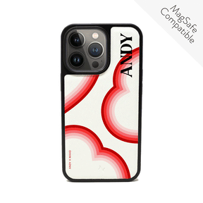 ANDY X MAAD - Valentine's White IPhone 13 Pro Leather Case