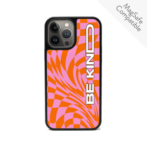 GOLF le MAAD - Orange and Pink IPhone 14 Pro Max Leather Case
