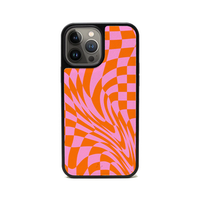 GOLF le MAAD - Orange and Pink IPhone 14 Pro Max Leather Case