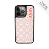 ANDY x MAAD - Pink Daisies IPhone 14 Pro Leather Case