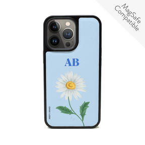 ANDY X MAAD - Blue Daisy IPhone 13 Pro Leather Case