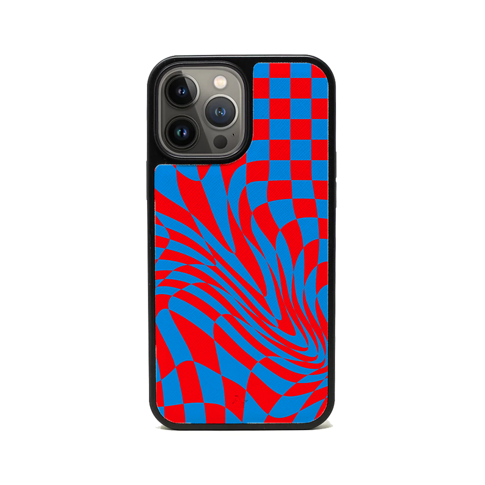 GOLF le MAAD - Blue and Red IPhone 13 Pro Max Leather Case