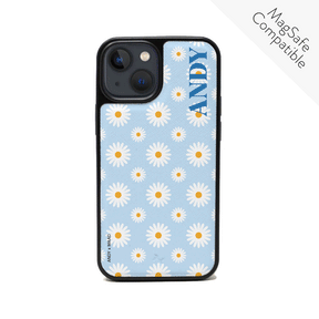 ANDY X MAAD - Blue Daisies IPhone 14 Leather Case