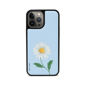 Andy x MAAD - Blue Daisy IPhone 14 Pro Max Leather Case