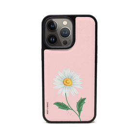 ANDY X MAAD - Pink Daisy IPhone 14 Pro Leather Case
