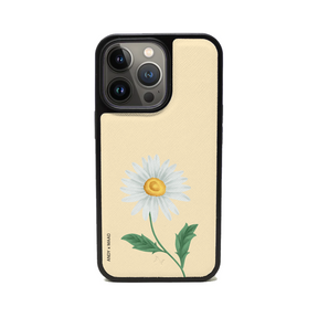 ANDY X MAAD - Yellow Daisy IPhone 14 Pro Leather Case