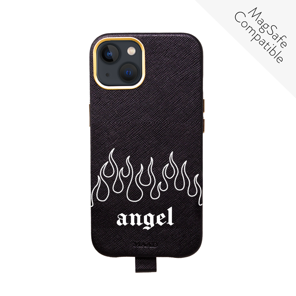 MAAD Full Wrapped - Flames Black IPhone 13