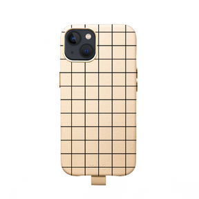 MAAD Full Wrapped - Beige Grid IPhone 13