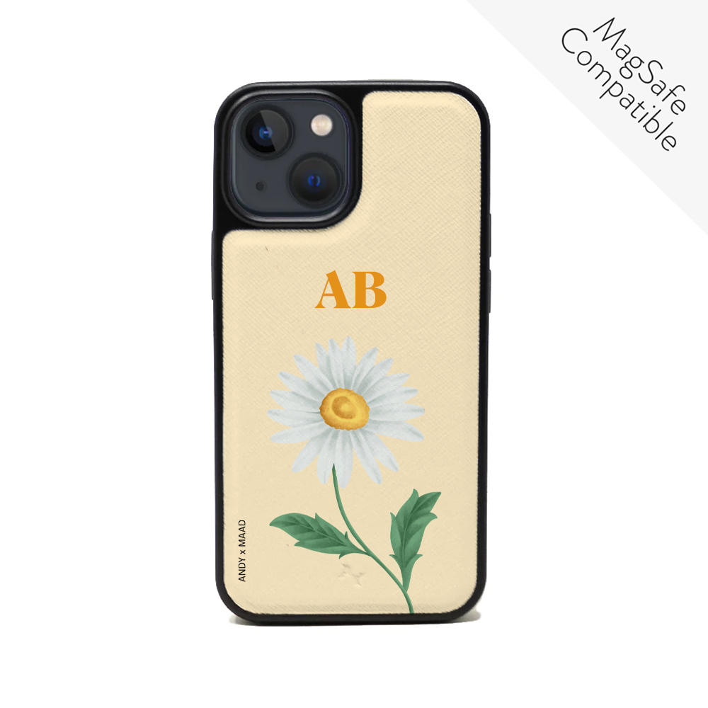 ANDY X MAAD - Yellow Daisy IPhone 14 Leather Case