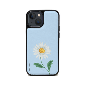 ANDY X MAAD - Blue Daisy IPhone 14 Leather Case