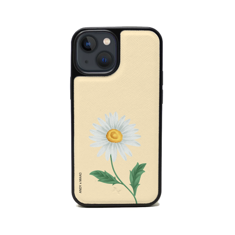ANDY X MAAD - Yellow Daisy IPhone 13 Mini Leather Case