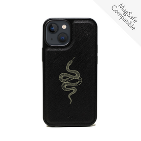 Scales - Black IPhone 13 Mini Leather Case