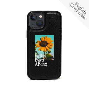 Acapella x MAAD Sunflower - Black IPhone 13 Mini Leather Case