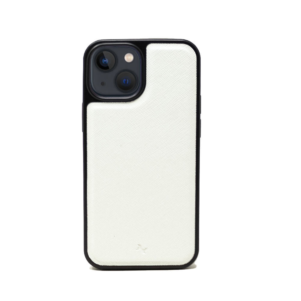 Moon River  - White IPhone 13 Mini Leather Case