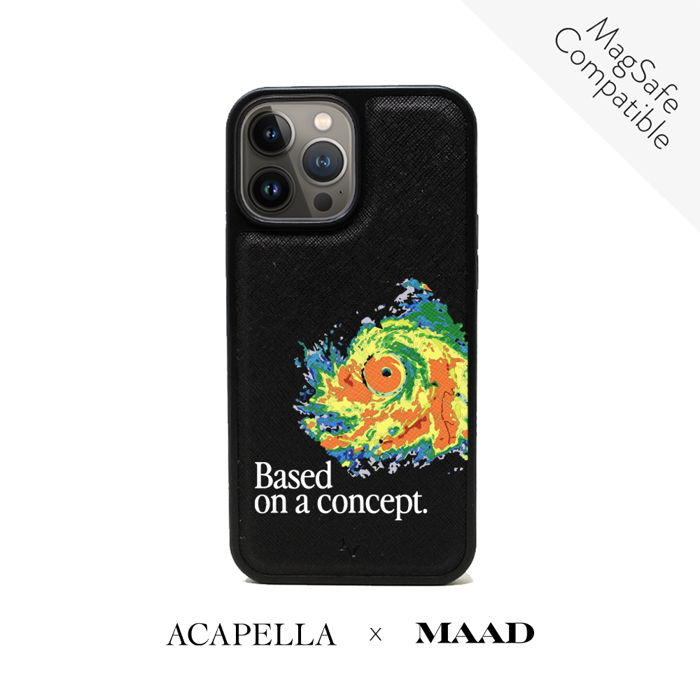 Acapella x MAAD Hurricane - Black IPhone 14 Pro Max Leather Case