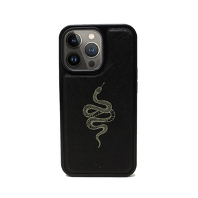 Scales - Black IPhone 13 Pro Leather Case
