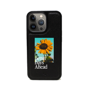 Acapella x MAAD Sunflower - Black IPhone 13 Pro Leather Case
