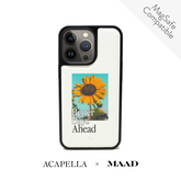 Acapella x MAAD Sunflower -  White IPhone 14 Pro Leather Case