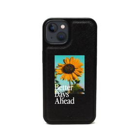 Acapella x MAAD Sunflower - Black IPhone 14 Plus Leather Case