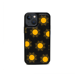 Sun - Black IPhone 13 Mini Leather Case