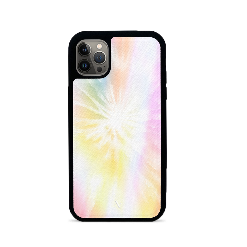Summer - Bright Tie Dye IPhone 13 Pro Leather Case