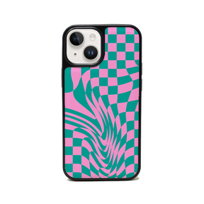 GOLF le MAAD - Pink and Green IPhone 14 Plus Leather Case