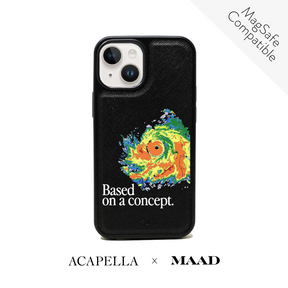 Acapella x MAAD Hurricane - Black IPhone 14 Leather Case